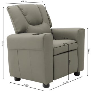 Fauteuil relax Enfant 4400-3 gris