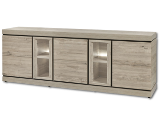 Dressoir Belluno chêne millenium gris