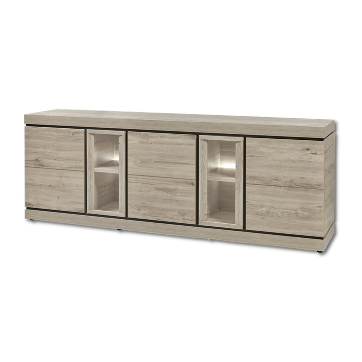 Dressoir Belluno chêne millenium gris