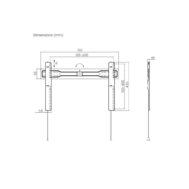 Support TV extra plat LP57-46F