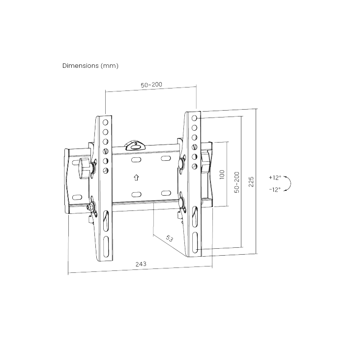 Support TV inclinable KL21G-22T