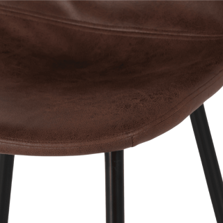 Chaise Carina vintage brown