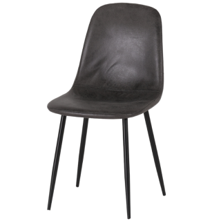 Chaise Carina vintage anthracite