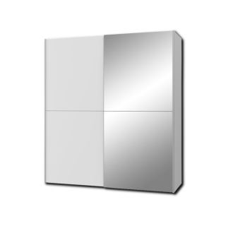 Armoire 2 portes Kaikais blanc mat