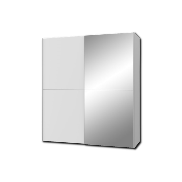 Armoire 2 portes Kaikais blanc mat