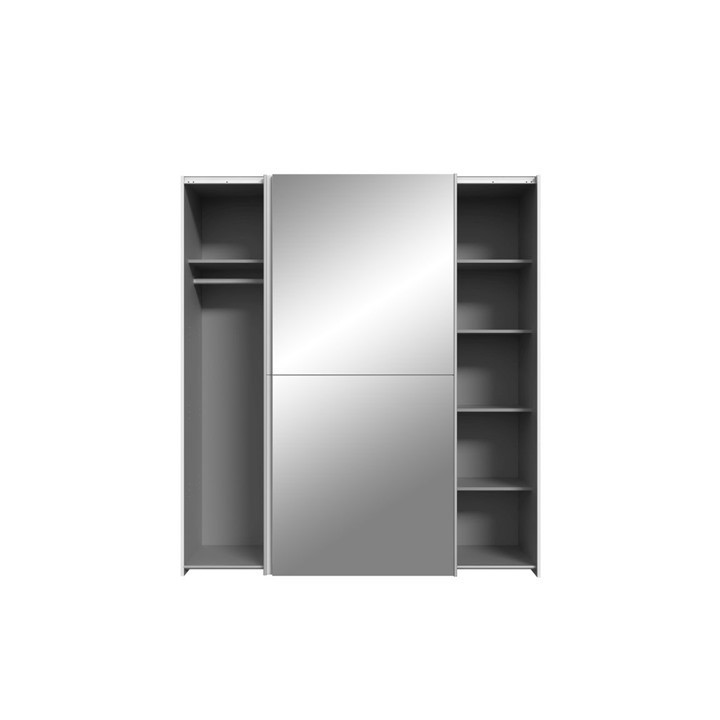 Armoire 2 portes Kaikais blanc mat