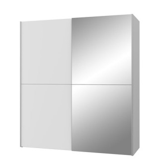 Armoire 2 portes Kaikais blanc mat