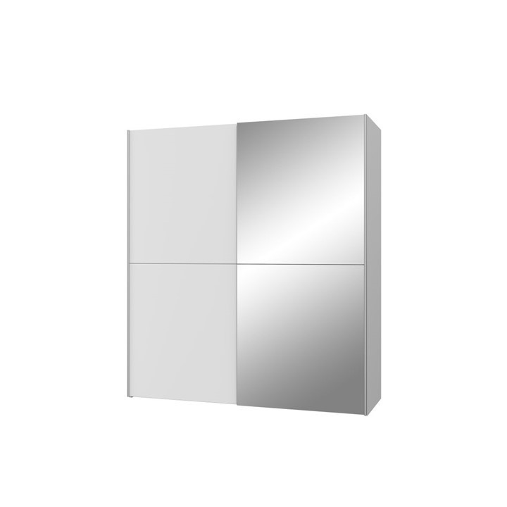 Armoire 2 portes Kaikais blanc mat