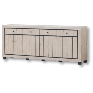 Dressoir Eureka natural oak/noir