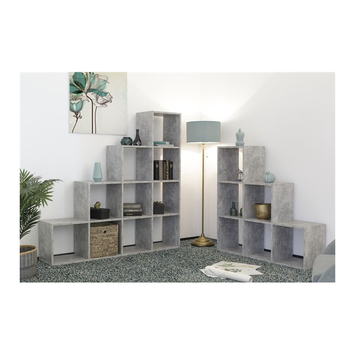 Etagère Bergamo 2 gris béton