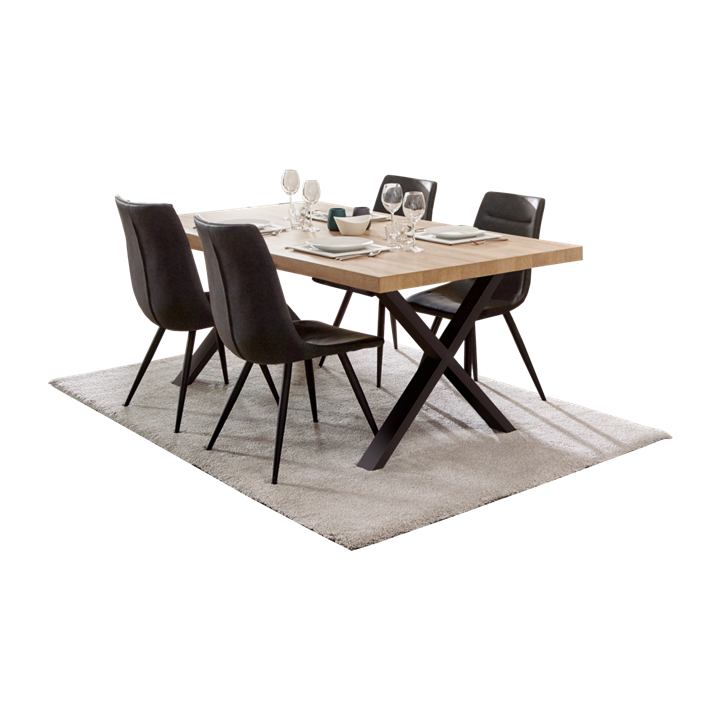 Table Marnix pieds en X