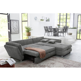Salon d'angle convertible Jengen gris