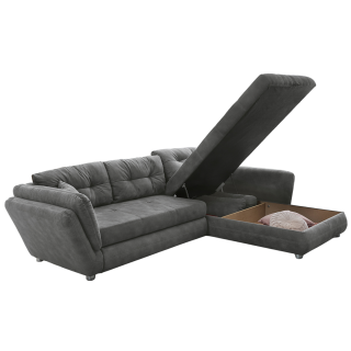 Salon d'angle convertible Jengen gris