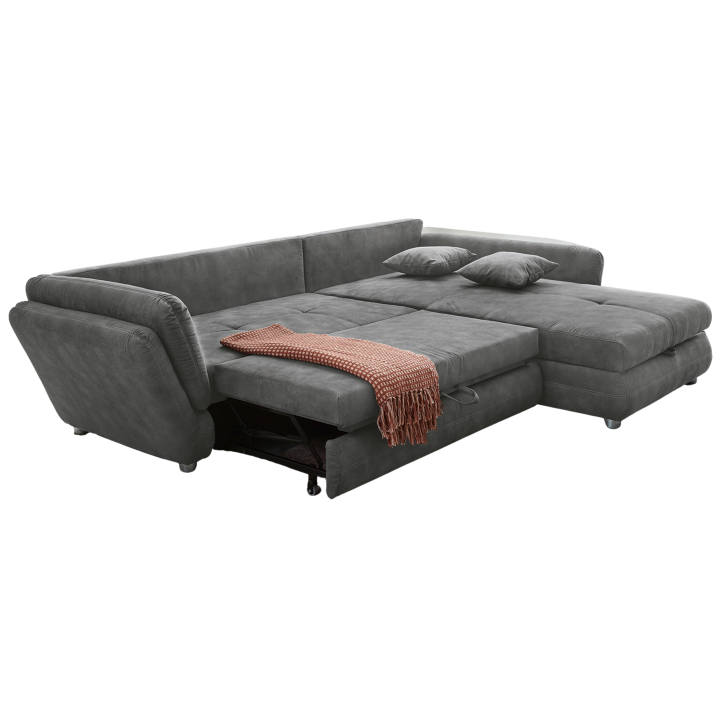 Salon d'angle convertible Jengen gris