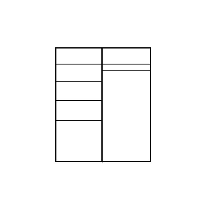 Armoire 2 portes Beta noir