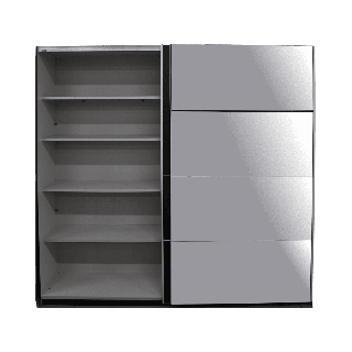 Armoire 2 portes Beta noir