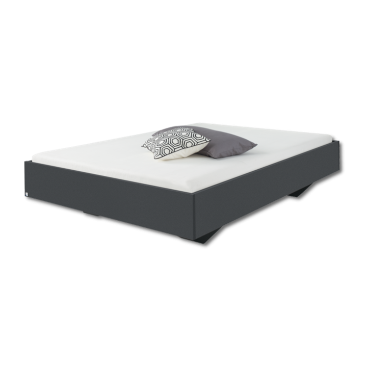 Cadre de lit 160x200 Phoenix gris métal