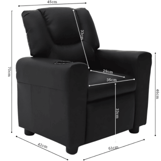 Mini relax 4400-2 Pu noir