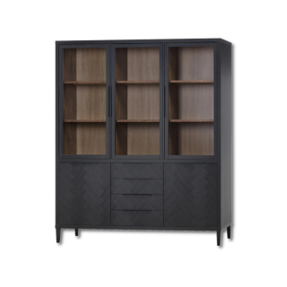 Vitrine Gamma old piano/teak