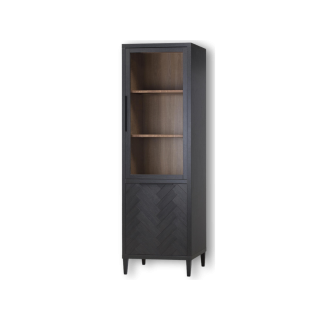 Gamma - Armoire vitrine 1 porte Verre - 1 porte pleine