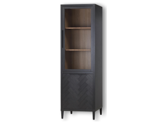 Gamma - Armoire vitrine 1 porte Verre - 1 porte pleine