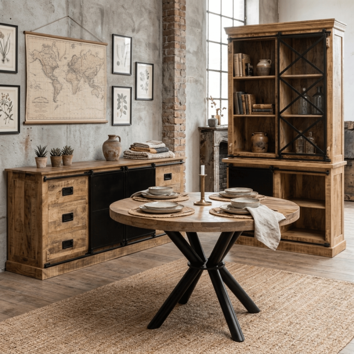Dressoir Barn 002 bois mangue