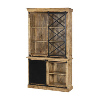 Vitrine Barn 003 bois massif mangue