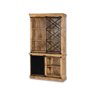 Vitrine Barn 003 bois massif mangue