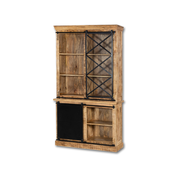 Vitrine Barn 003 bois massif mangue