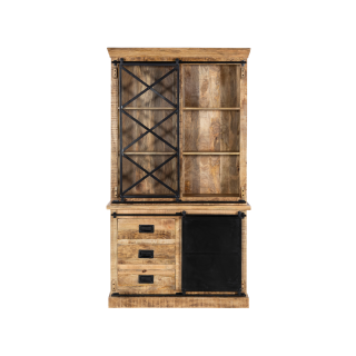 Vitrine Barn 003 bois massif mangue