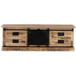Meuble TV Barn bois mangue/noir