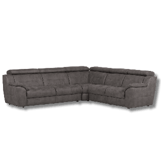 Salon d'angle Mecon gris/taupe
