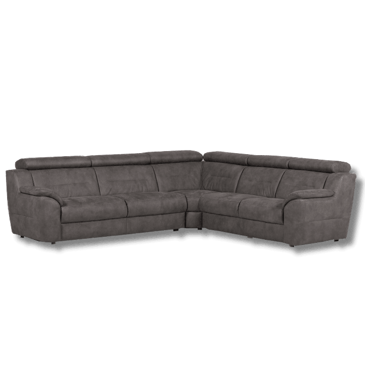 Salon d'angle Mecon gris/taupe