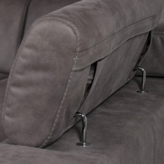 Salon d'angle Mecon gris/taupe