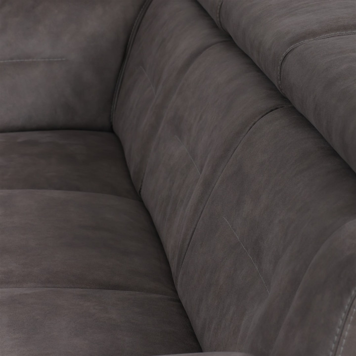 Salon d'angle Mecon gris/taupe
