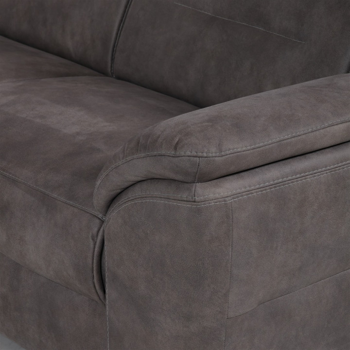 Salon d'angle Mecon gris/taupe