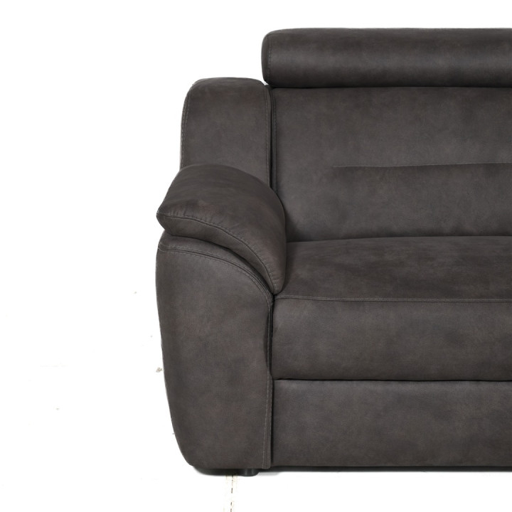 Salon d'angle Mecon gris/taupe