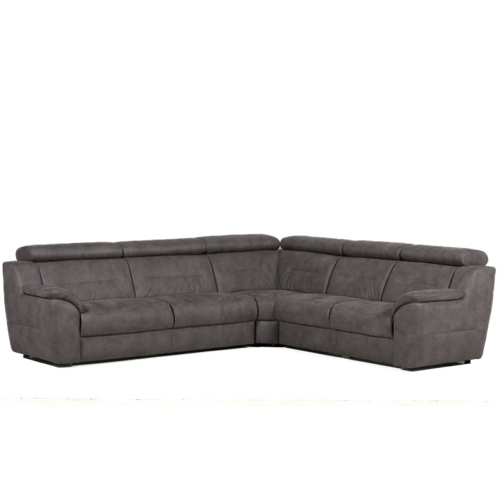 Salon d'angle Mecon gris/taupe