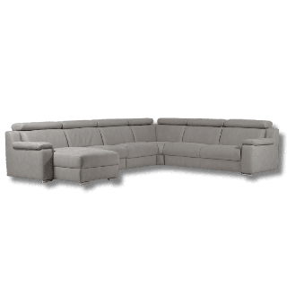 Salon d'angle Panenka gris clair