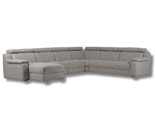 Salon d'angle Panenka gris clair