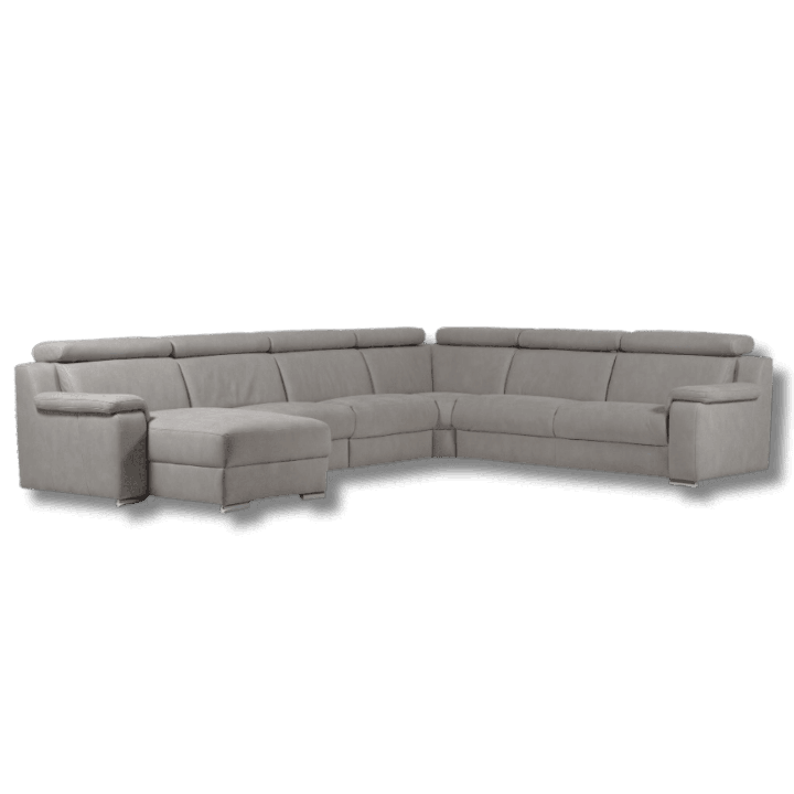 Salon d'angle Panenka gris clair