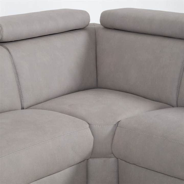 Salon d'angle Panenka gris clair