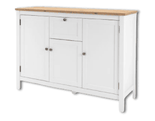 Enfilade Bergen 57 blanc/chêne artisan