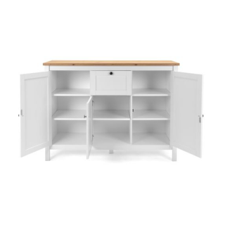 Enfilade Bergen 57 blanc/chêne artisan