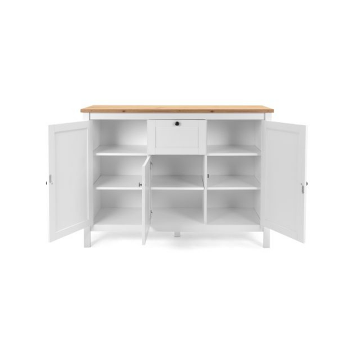 Enfilade Bergen 57 blanc/chêne artisan