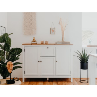 Enfilade Bergen 57 blanc/chêne artisan