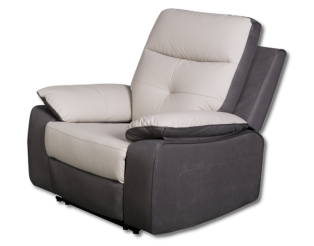 Fauteuil relax HS-6980 gris/beige