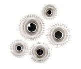 Lot de 5 miroirs métal