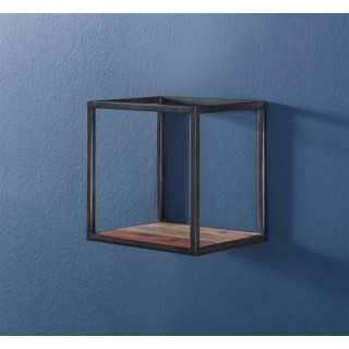 Etagère métal et acacia 30cm 2421/15