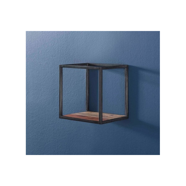 Etagère métal et acacia 30cm 2421/15